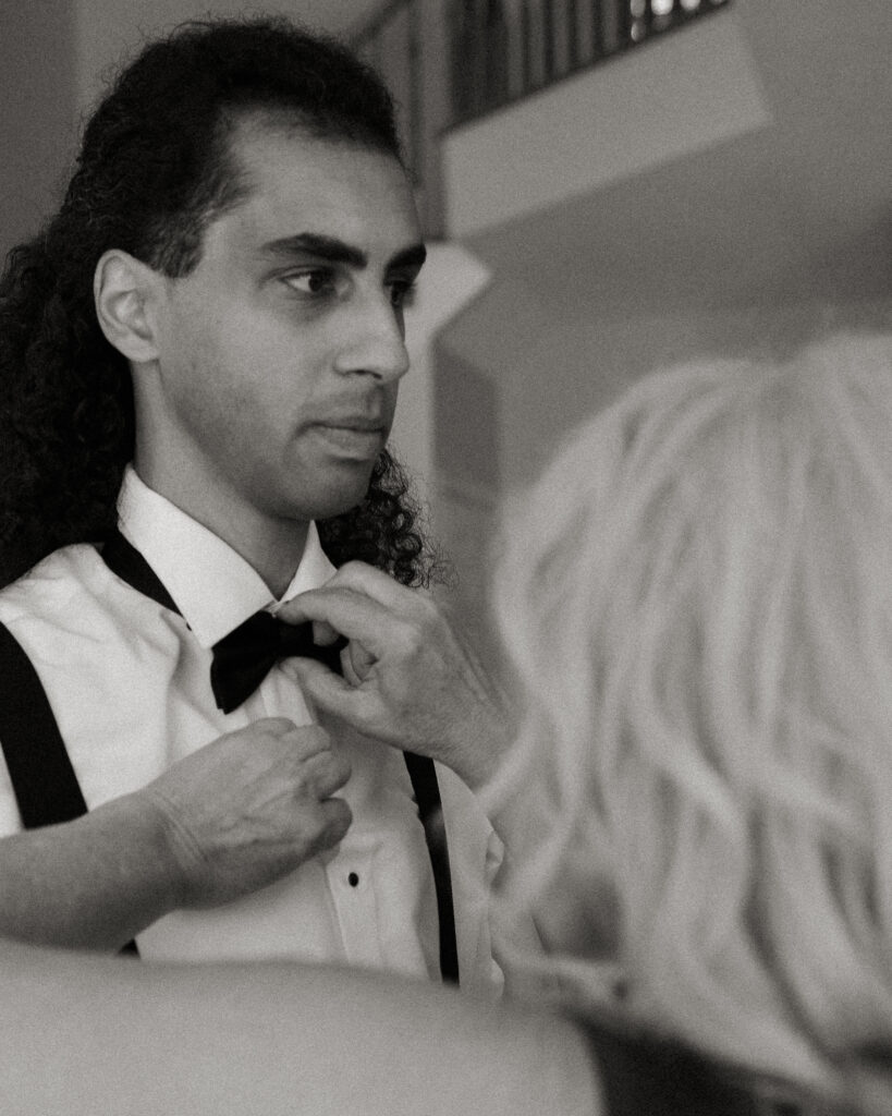 Family Ties: Amir's Heartfelt Preparation Moments in Childhood Home - Toronto Wedding Photography