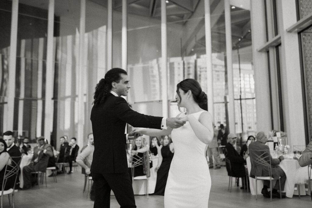Chic Simplicity: Zeba and Amir's Minimalist Reception in the O'Born Room - Luxury Wedding Toronto