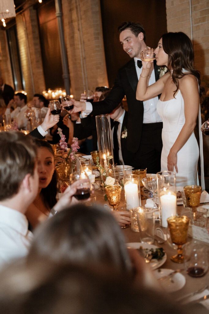 romantic candlelit luxury wedding in toronto by toronto wedding photographer