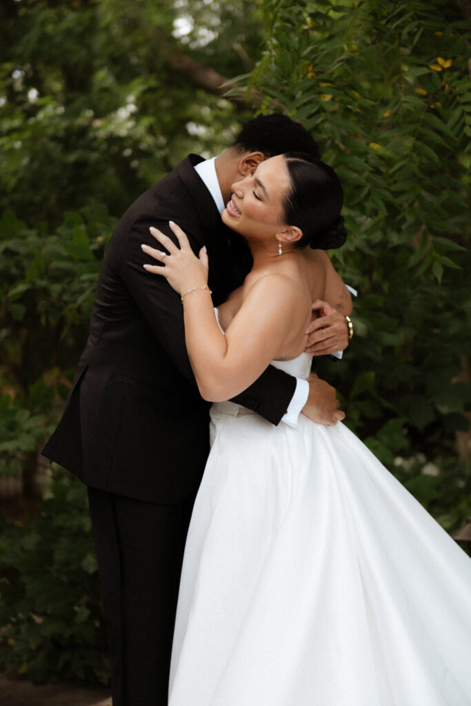 Emotional first look at a luxury September Toronto wedding