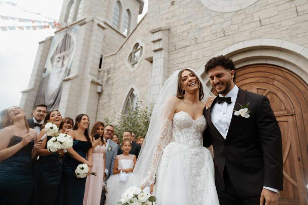 Traditional Zaffe celebration during a Lebanese wedding, photographed by a Toronto wedding photographer