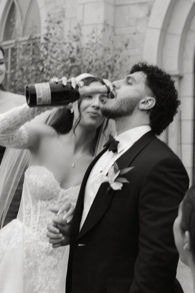 Traditional Zaffe celebration during a Lebanese wedding, photographed by a Toronto wedding photographer