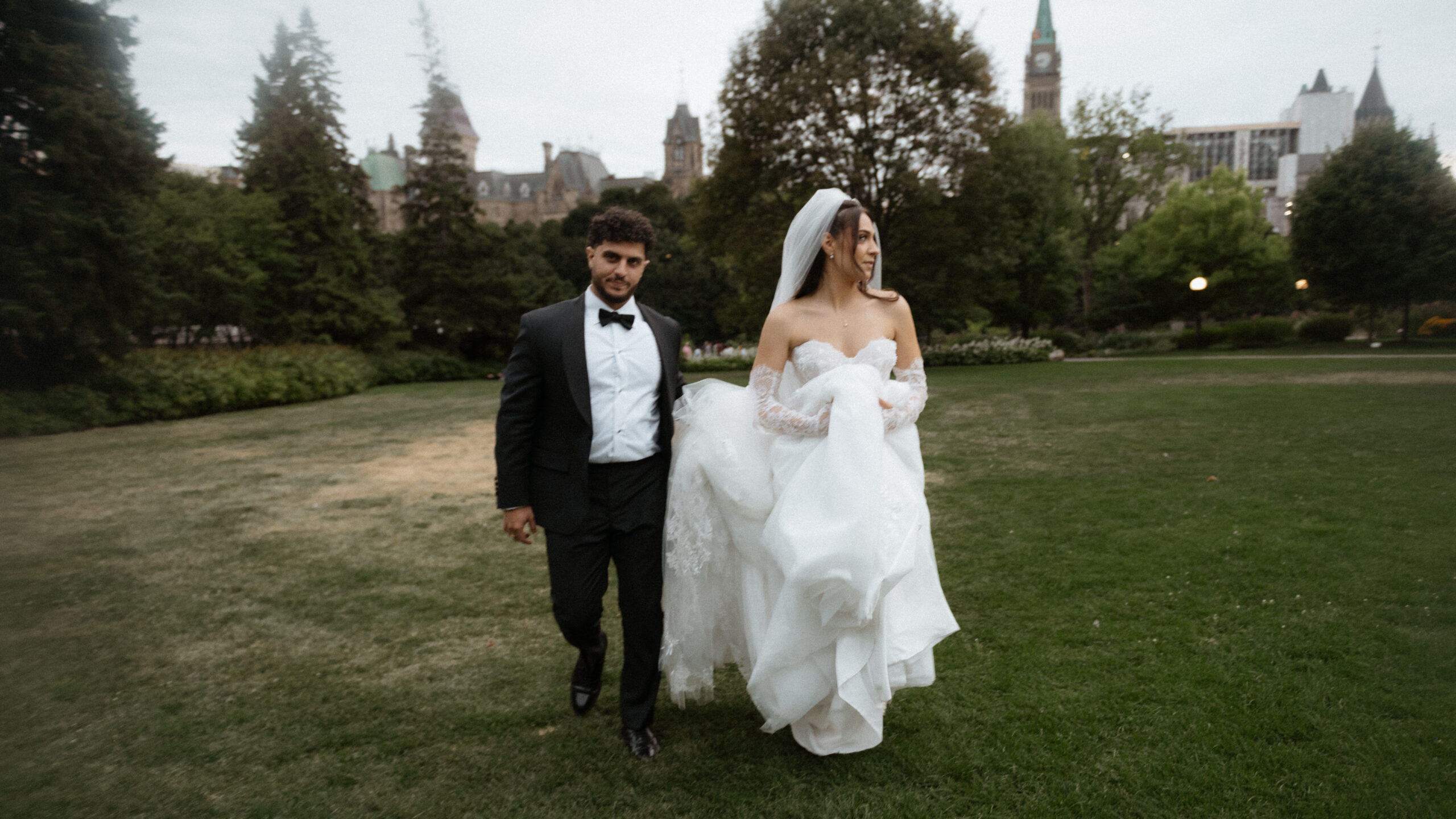 Cinematic wedding reception at Château Laurier Ottawa photographed by a Toronto wedding photographer