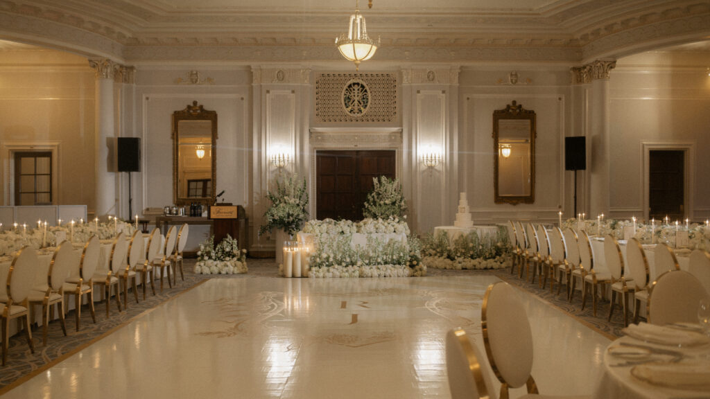 Cinematic wedding reception at Château Laurier Ottawa photographed by a Toronto wedding photographer