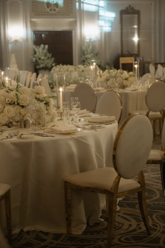 Cinematic wedding reception at Château Laurier Ottawa photographed by a Toronto wedding photographer