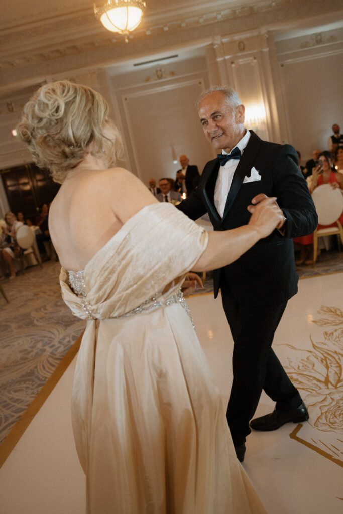 Family-led Lebanese wedding celebration with drums and dancing at Château Laurier Ottawa