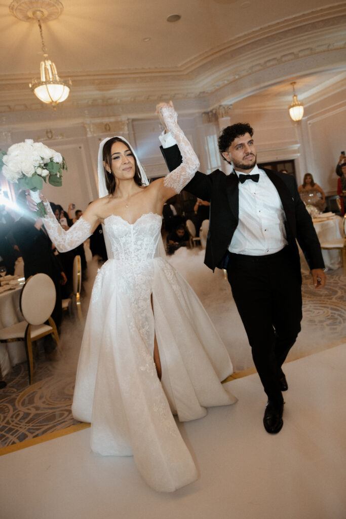 Family-led Lebanese wedding celebration with drums and dancing at Château Laurier Ottawa