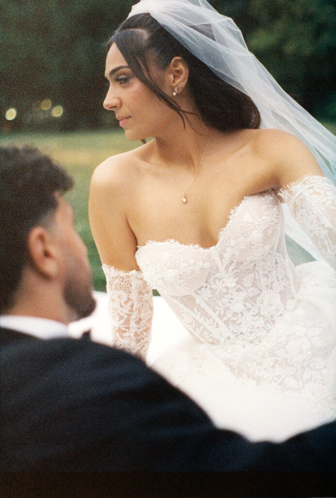 Blue hour wedding portraits in Ottawa photographed by a Toronto wedding photographer